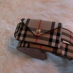Burberry Belt with Card Case (Belt Bag)